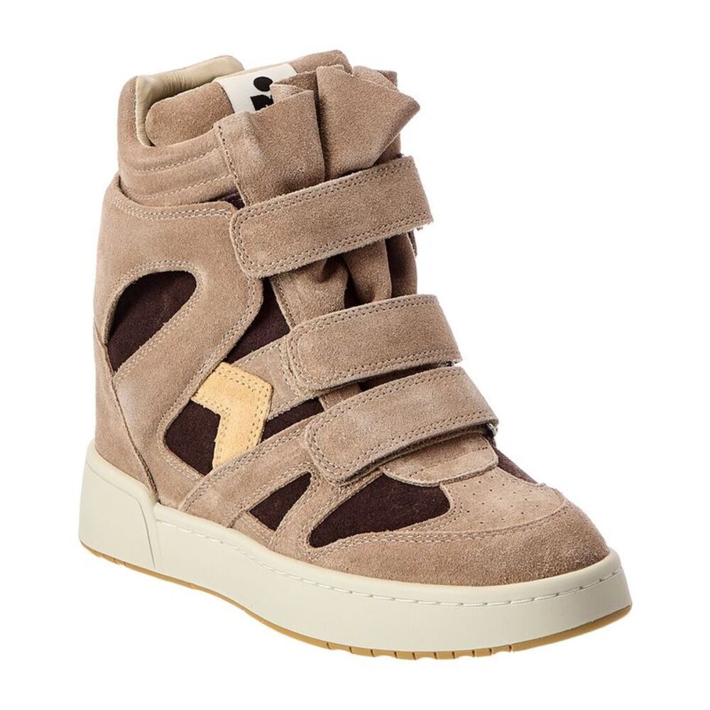 Isabel Marant Im3 Suede Wedge Sneaker, Brown